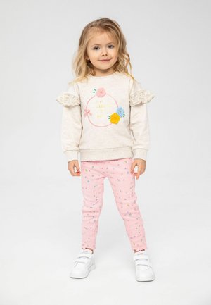 2 PCS SET - Sweatshirt - mottled beige light pink