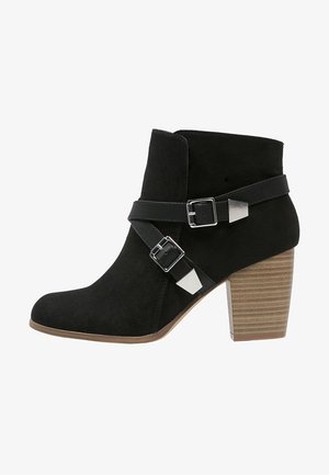 Anna Field, Bottines de cowboy / motard - black