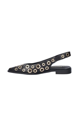 Slingback ballerina´s - zwart
