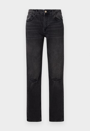 Denim Project, BOYFRIEND DESTROYED - Jeans Relaxed Fit - black stone wash
