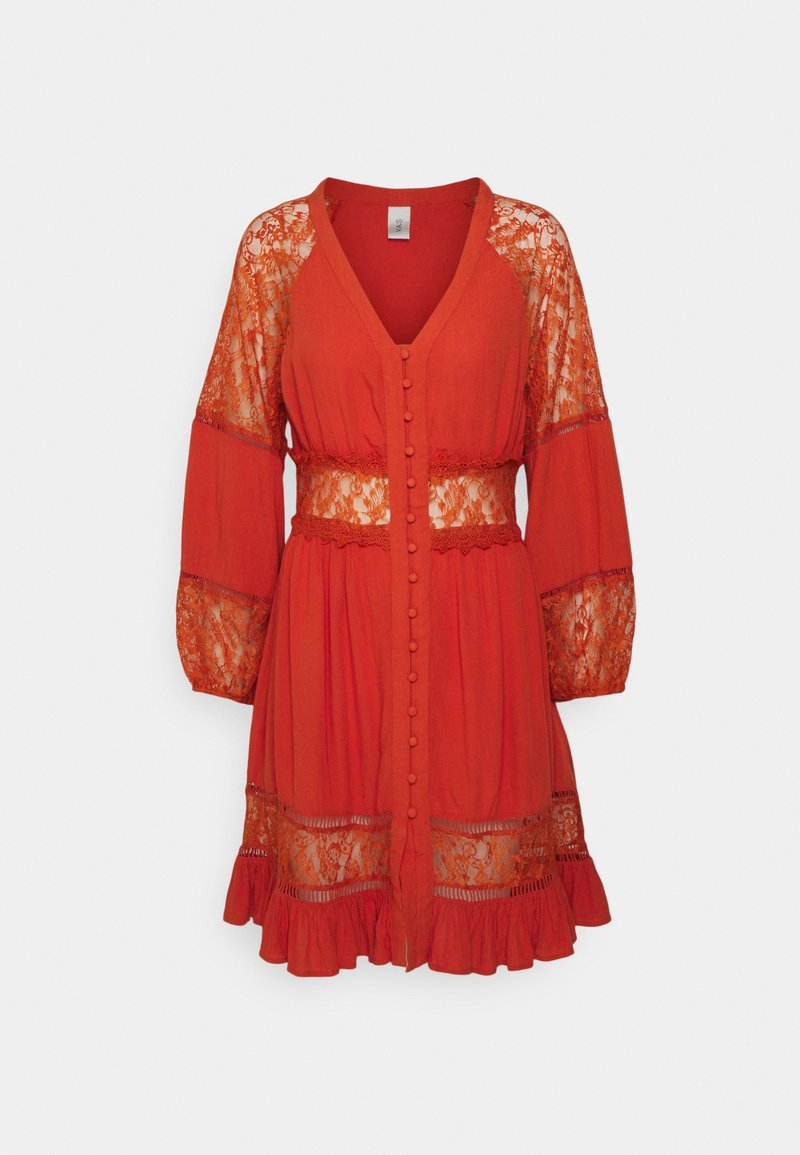 YAS Petite Jurk okergeel