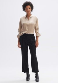 OPUS LANGARM FEPPE - Overhemdblouse - soft oat