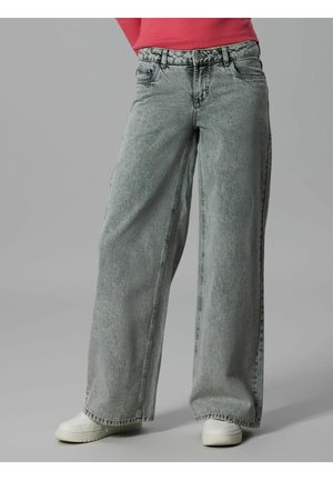 Wide Leg - light grey denim