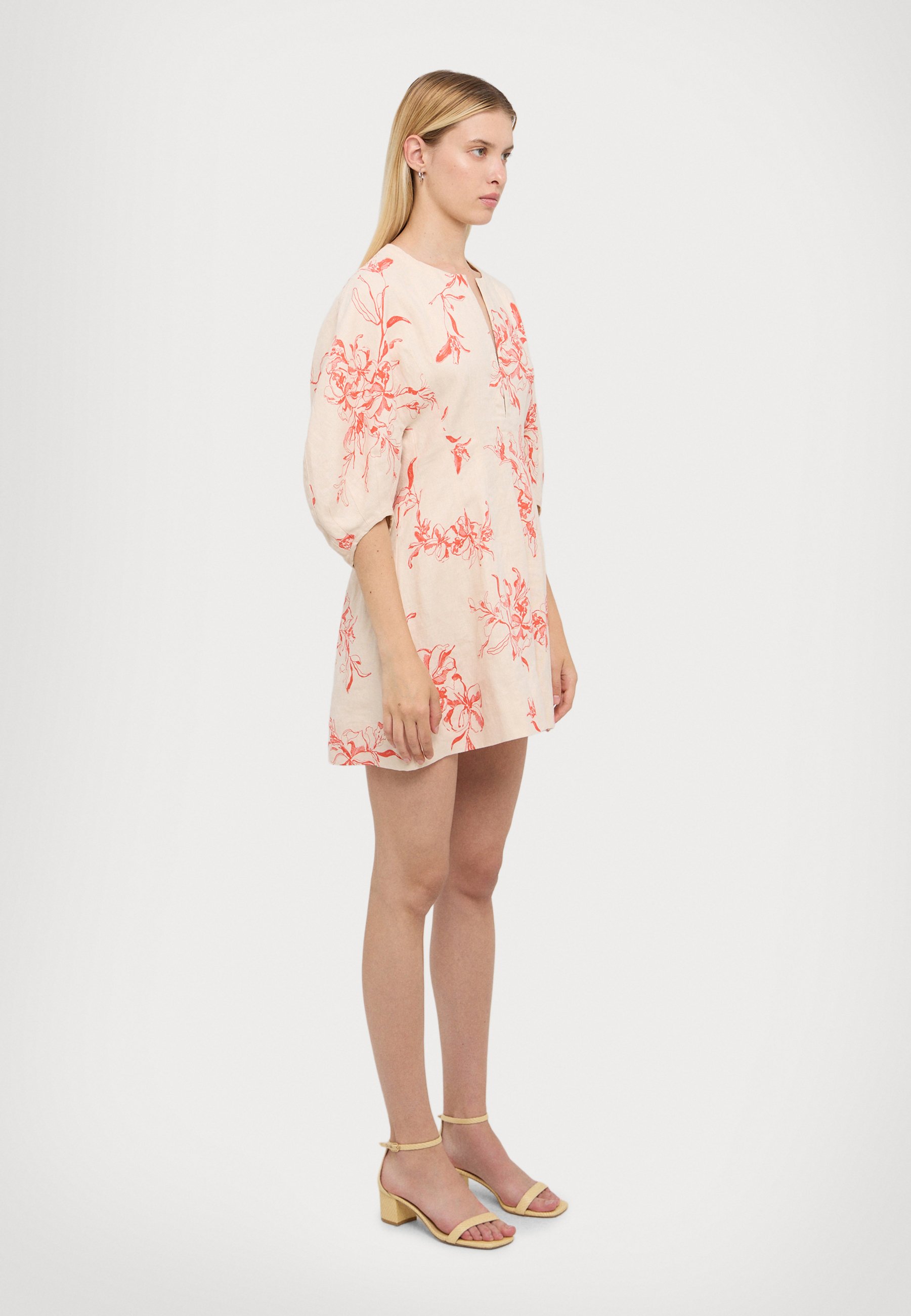 Faithfull the brand SOLEIL MINI DRESS - Day dress - vermilion/apricot - Zalando Faithfull the brand SOLEIL MINI DRESS - Day dress - vermilion/apricot - Zalando