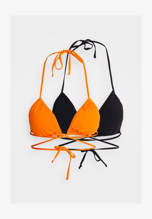 Vero Moda VMANJALI 2PACK - Gornji dio bikinija - scarlet ibis - black