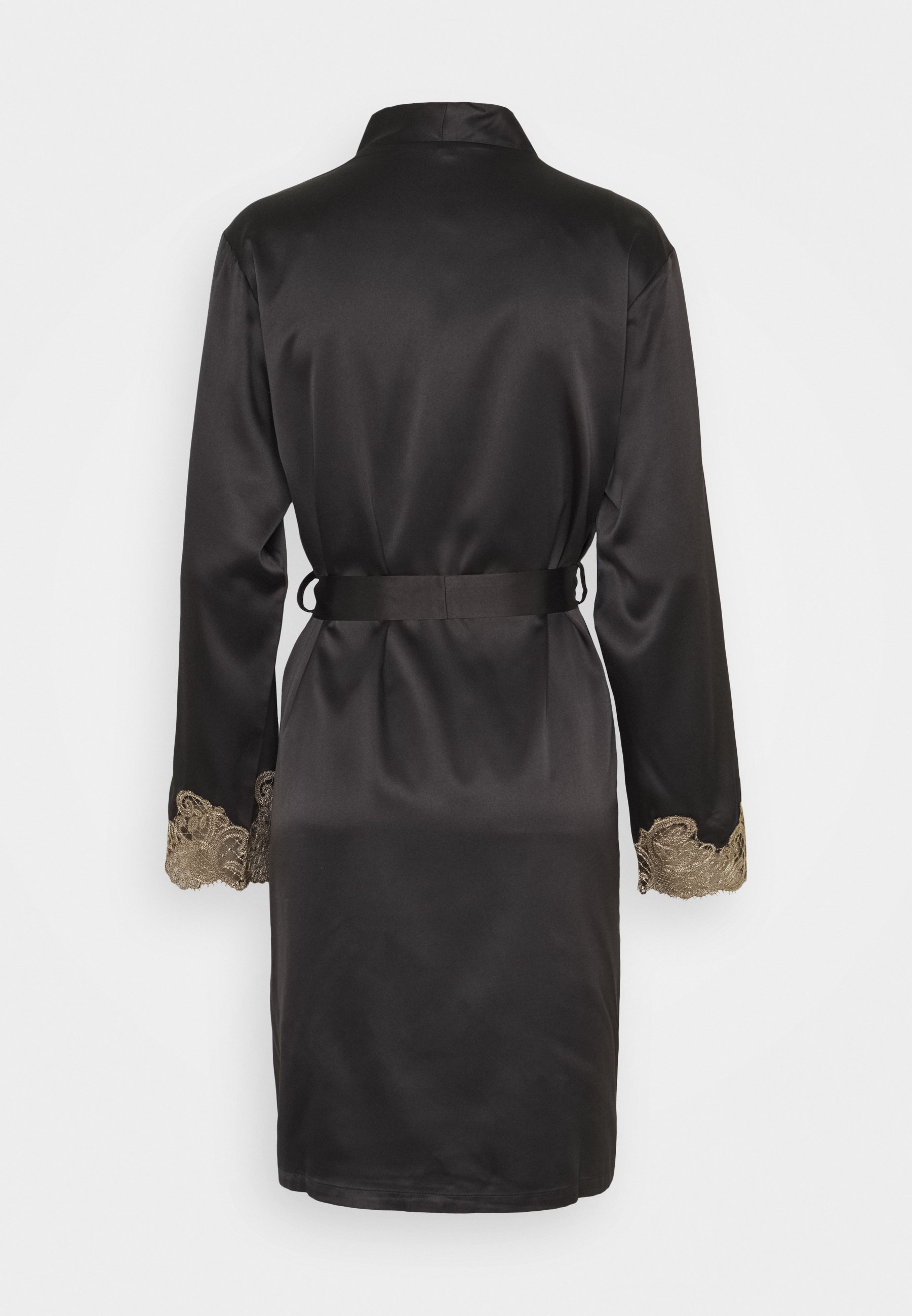 black kimono dressing gown