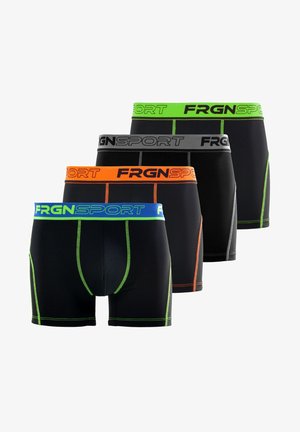 Freegun, 4 PACK - Boxers - noir jaune gris bleu rouge