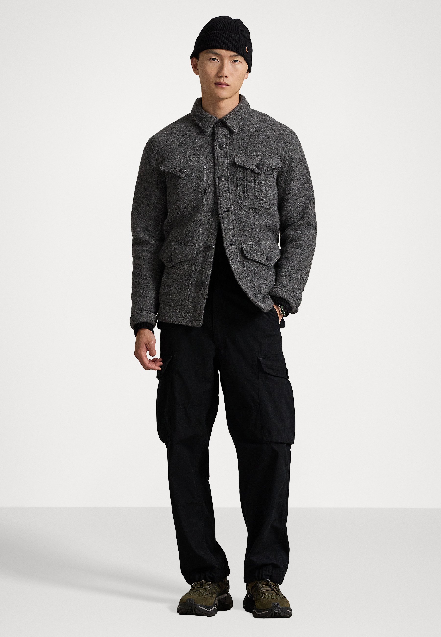 Polo Ralph Lauren FELTED WOOL-BLEND JACKET - Shirt - barclay