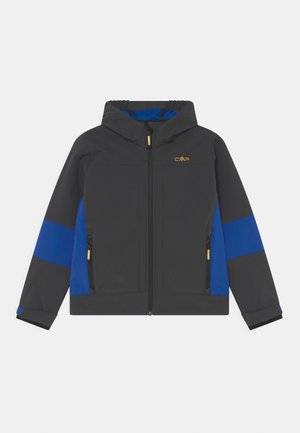 KID FIX HOOD UNISEX - Softshellová bunda - antracite/royal
