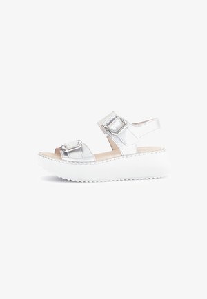 Gabor, Wedge sandals - silber