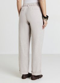 Calliope TASCHE ALLA FRANCESE MISTO - Pantalon classique - avorio melange