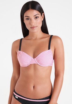 Buffalo VICHY - Bikini top - rose/black