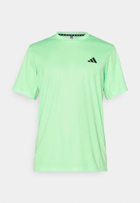 adidas Performance TRAIN ESSENTIALS - Camiseta deportiva - lime burst/black