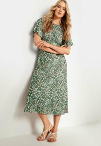 Long Tall Sally FLORAL  - Vestido informal - khaki