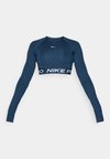 CROP - Camiseta de manga larga - armory navy/white