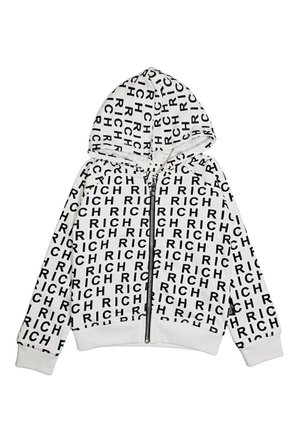 CAPPUCCIO  - Felpa con zip - bianco