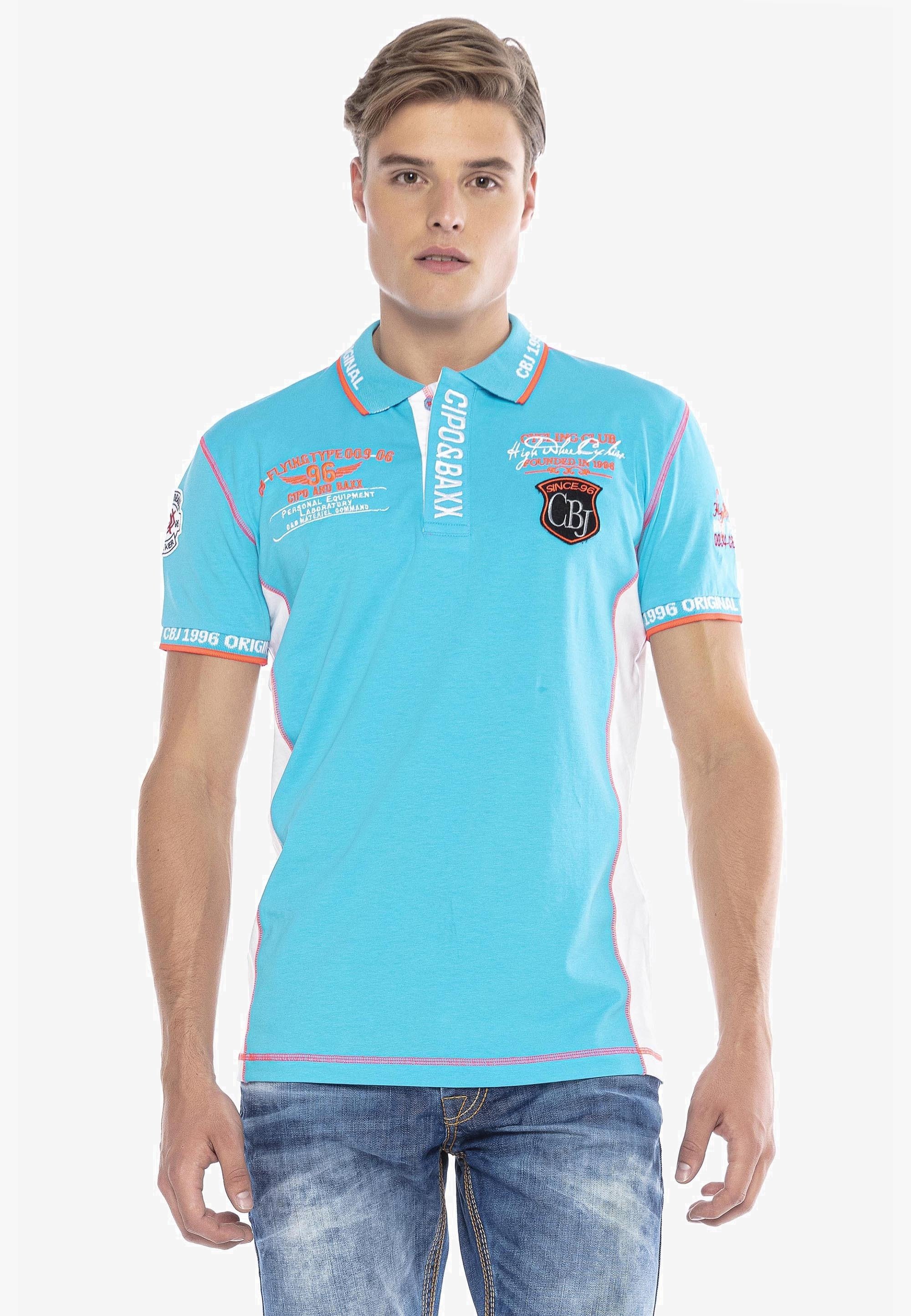 Cipo \u0026 Baxx Polo shirt - turquoise 