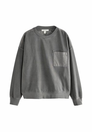 UTILITY POCKET FRONT PANELLED CREW NECK  - Sweater - grey charcoal