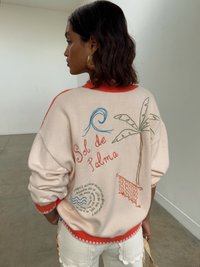 Never Fully Dressed SOL DE PALMA CALLE CARDIGAN - Casaco de malha - red
