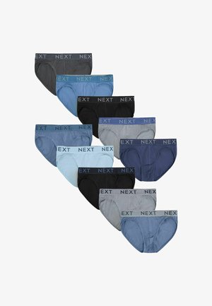 Next, TEN PACK - Kitsad bokserid - blue grey marl