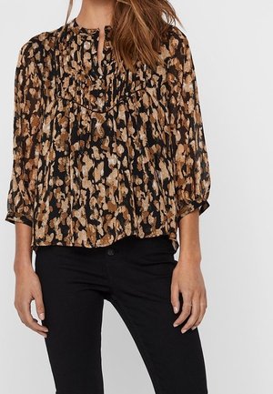 Blouse - mottled black