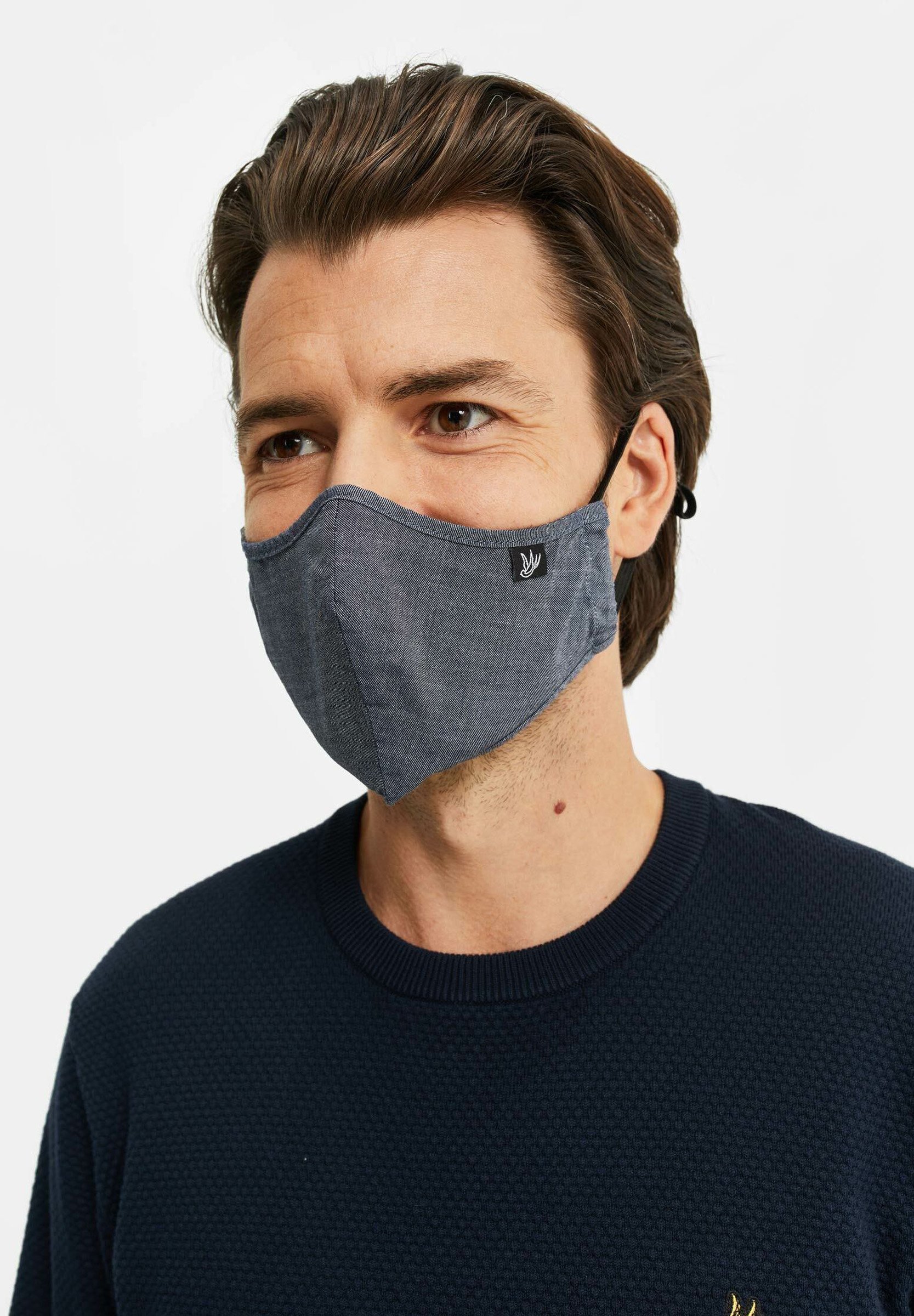 WE Fashion Stoffen mondkapje - dark blue/donkerblauw - Zalando.nl