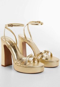 Zapatos Sandalias Mango Doradas Mango JAYLO Sandalias Con