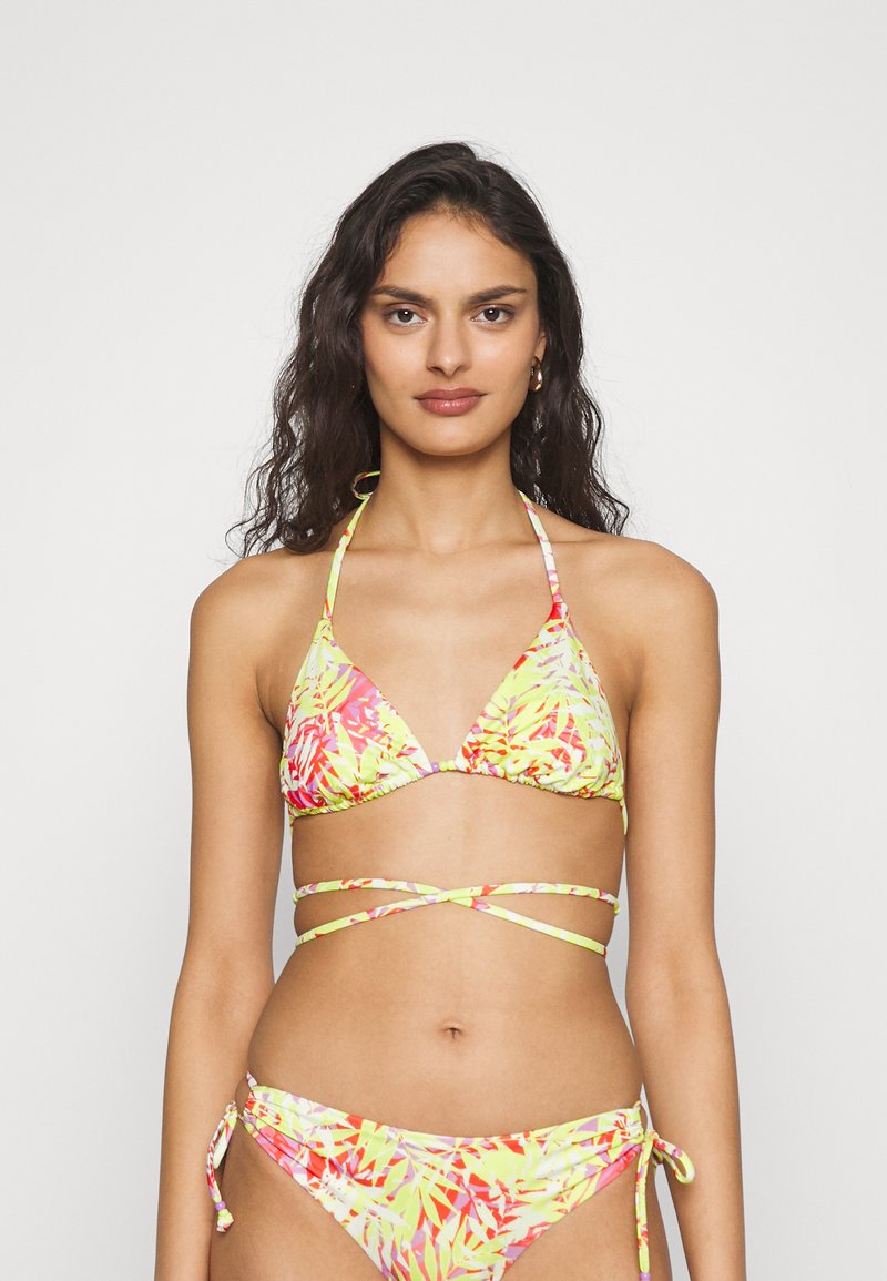 Hunkemöller MARRAKESH TRIANGLE Bikini top green/multicoloured