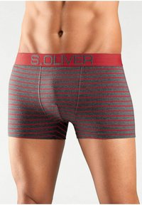 s.Oliver RETRO 4ER PACK BEQUEM  - Shorty - rot gestreift blau gestreift schwarz gestreift petrol gestreift