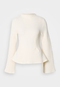 PEPLUM - Hosszú ujjú felső - egret