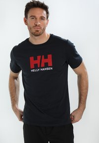 Helly Hansen HH LOGO - Camiseta estampada - navy