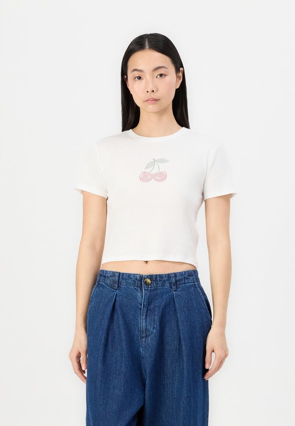 ONLKIRA BLING O NECK SHORT - Print T-shirt