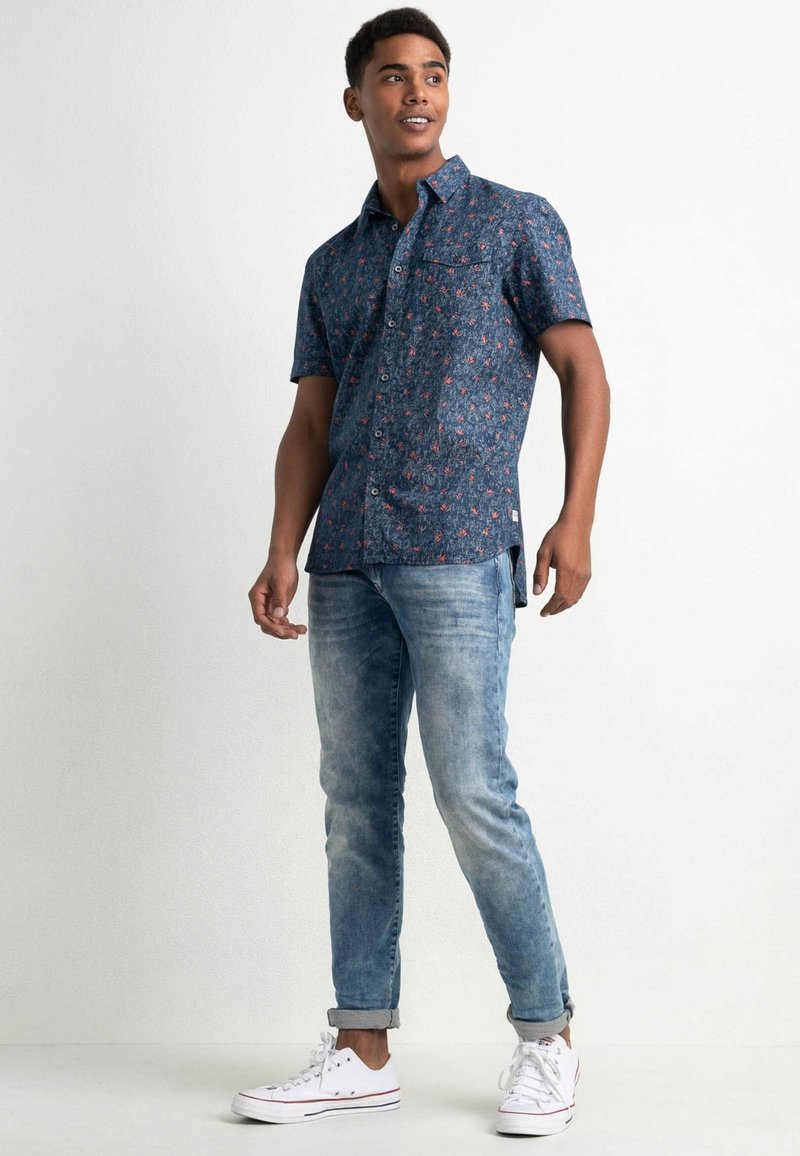 Herren Freizeithemden | Petrol Industries SLEEVED WITH ALL OVER PRINT Hemd petrol blue/blau - VN59491 Herren Freizeithemden | Petrol Industries SLEEVED WITH ALL OVER PRINT Hemd petrol blue/blau - VN59491