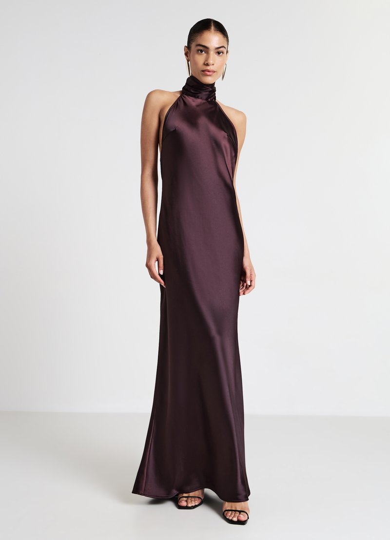 Calliope HALTERNECK  - Robe de cocktail - marrone scuro