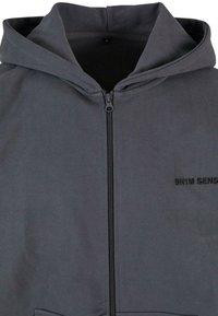 9N1M SENSE ESSENTIAL - Cipzáras pulóver - darkgrey