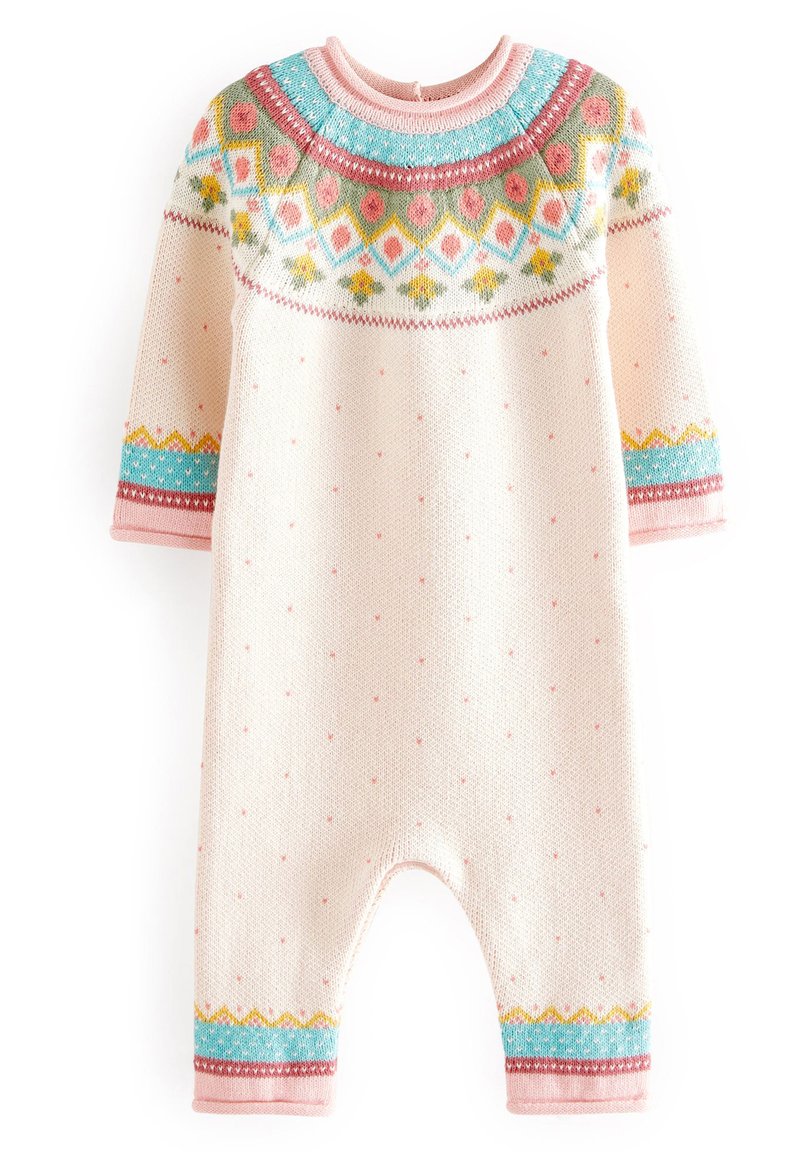 Next FAIRISLE BABY KNITTED ROMPER Jumpsuit cream/beige Zalando.nl