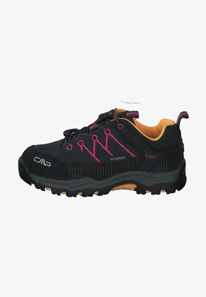 KIDS RIGEL LOW TREKKING SHOES WP - Fjellsko - antracite/bouganville