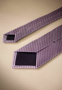 Next SIGNATURE MADE IN ITALY GEOMETRIC DESIGN - Kravata - damson pink