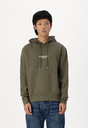 Jack & Jones JORVESTERBRO  - Kapucnis pulóver - khaki
