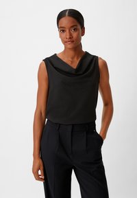 comma CRÊPE - Top - schwarz