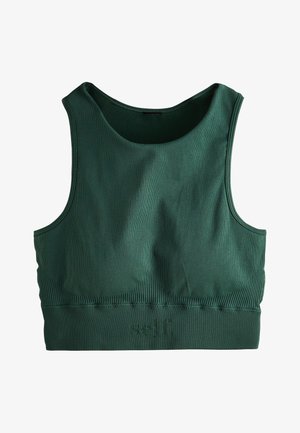 Self., SEAMFREE SPORTS CROP - Top - green