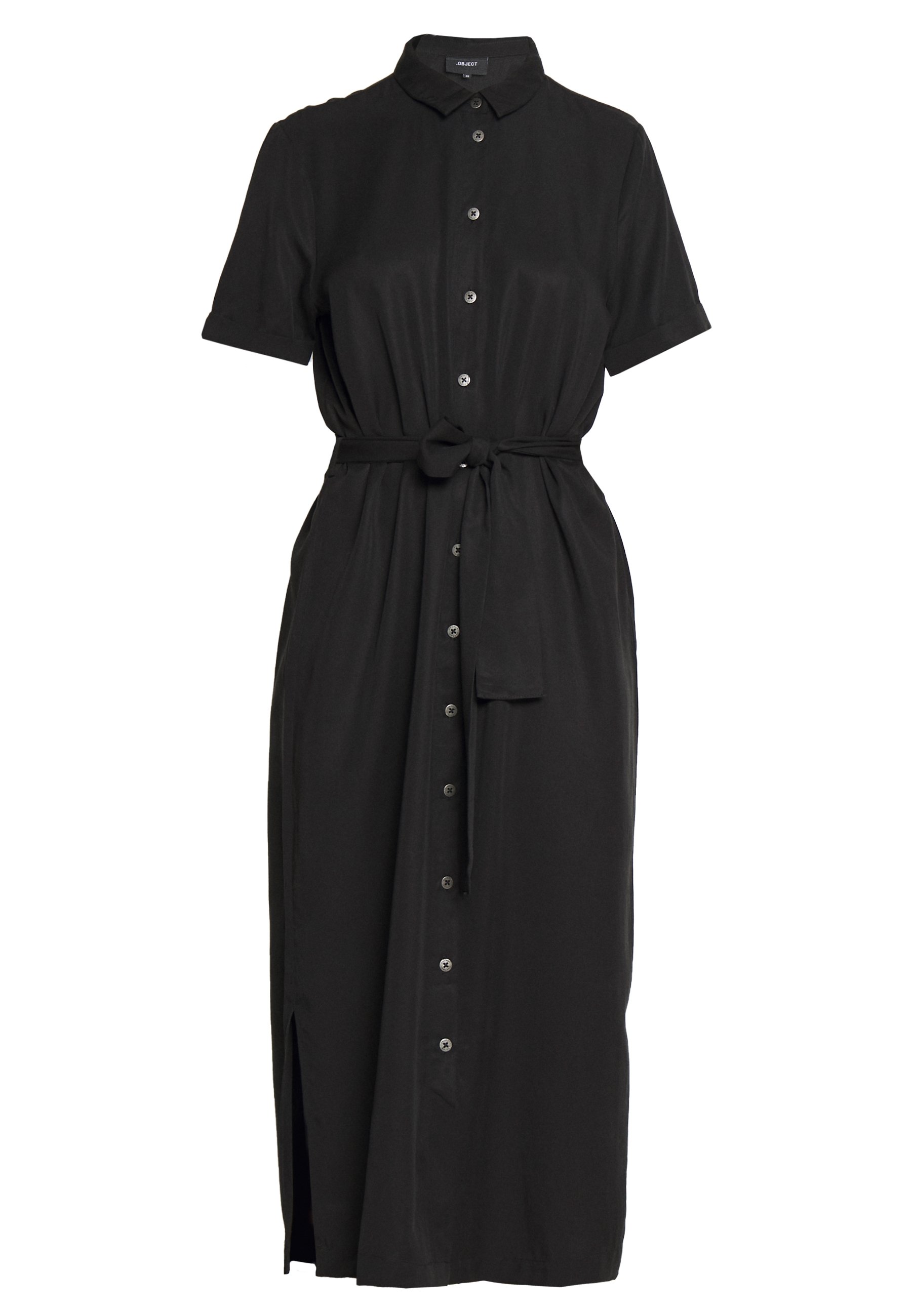 Object OBJTILDA ISABELLA SS DRESS NOOS Skjortekjole Object OBJTILDA ISABELLA S/S DRESS NOOS - Skjortekjole - black