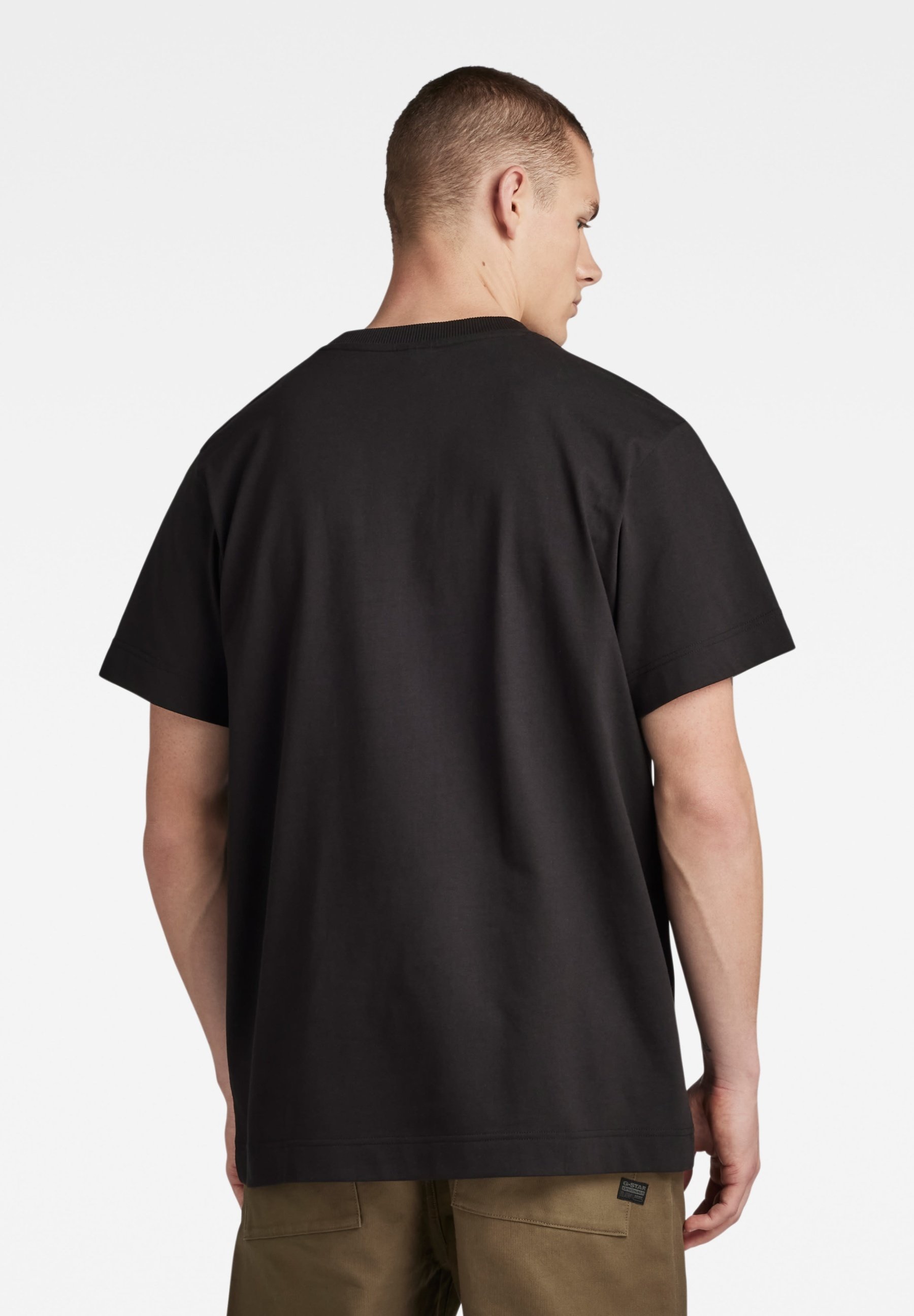 T-shirt Uomo G-Star Essential Loose - Girocollo A Coste, Cotone - 3