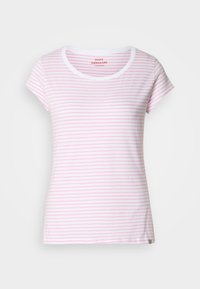 STRIPE TEASY TEE - T-shirt imprimé - blushing bride/briliant white