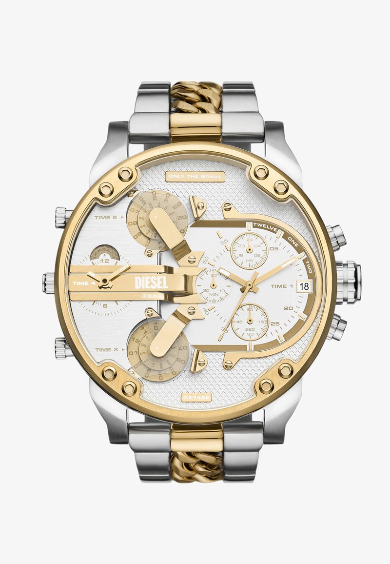 Diesel TRADITIONAL MR. DADDY 2.0 - Chronograph - silver coloured and gold coloured