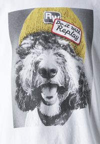 Replay T-shirt med print - white