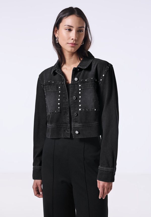 KURZE  - Jeansjacke - schwarz