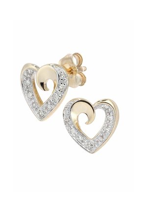 HEART STUD - Pendientes - yellow gold