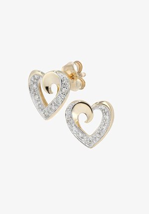 DIAMANT L'ÉTERNEL HEART STUD - Náušnice - yellow gold