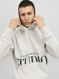 Jack & Jones JORVESTERBRO BACK HOOD - Sweatshirt - moonbeam